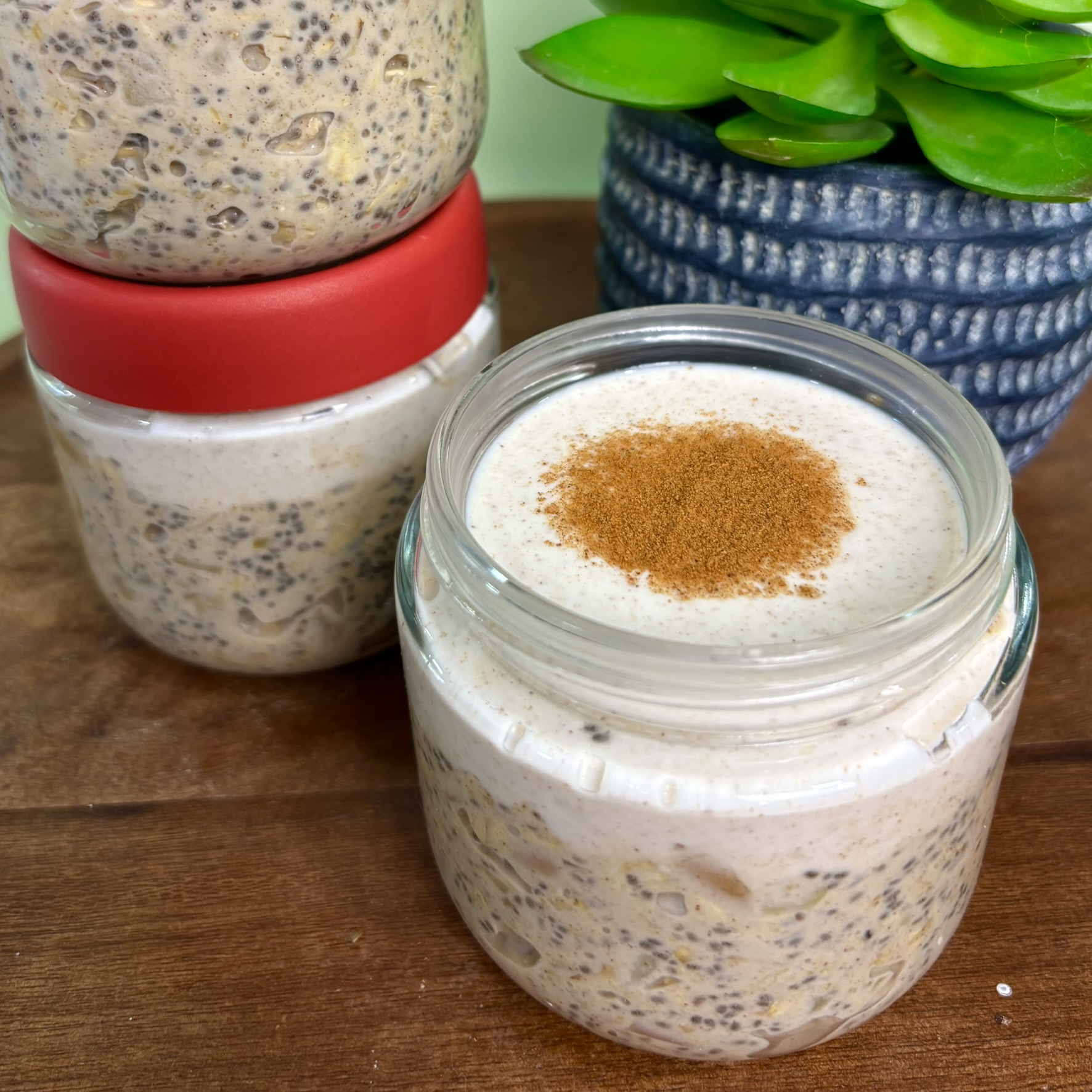 Apple Pie Overnight Chia Oats